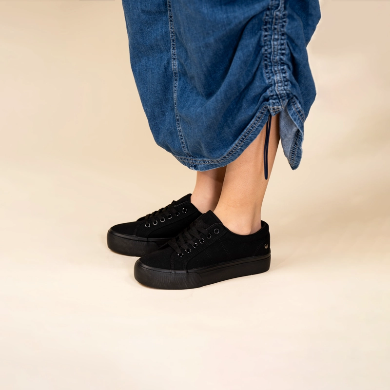 ZAPATILLAS MUJER CHINITOWN CASUALES NEGRO COLOMBA - 4