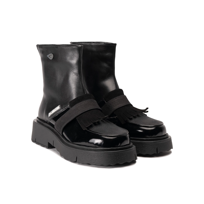 BOTIN CUERO V004 NEGRO LANDAZURI - 2