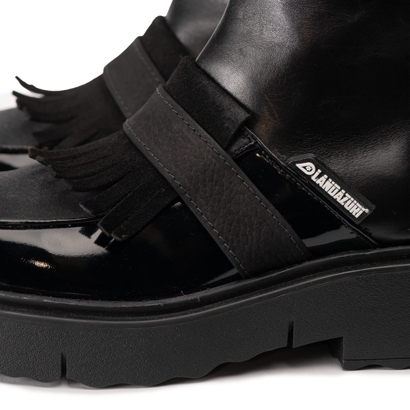 BOTIN CUERO V004 NEGRO LANDAZURI - 6