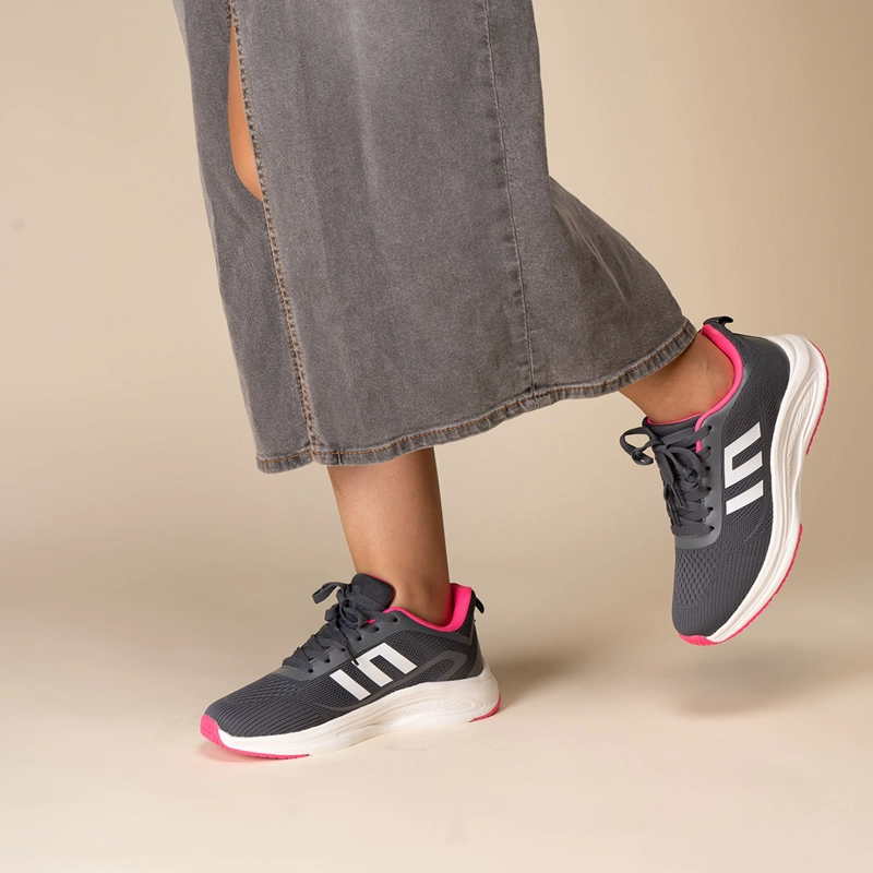 ZAPATILLA MUJER GRIS ROSA TRIALE CHINITOWN - 2