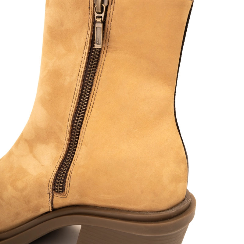 BOTIN CUERO HELA CAFE  CAOBA LANDAZURI - 7