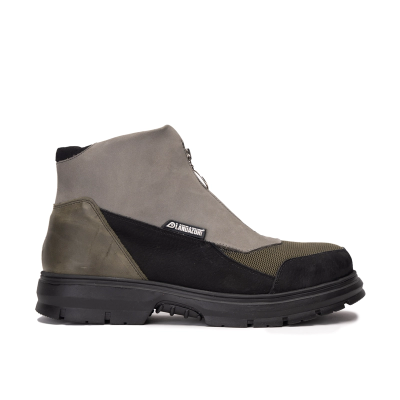 BOTIN CUERO V002 GRIS LANDAZURI - 1