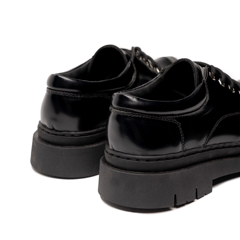 ZAPATO CUERO RINHO NEGRO ESPEJO LANDAZURI - 4