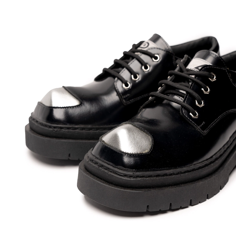 ZAPATO CUERO RINHO NEGRO ESPEJO LANDAZURI - 5