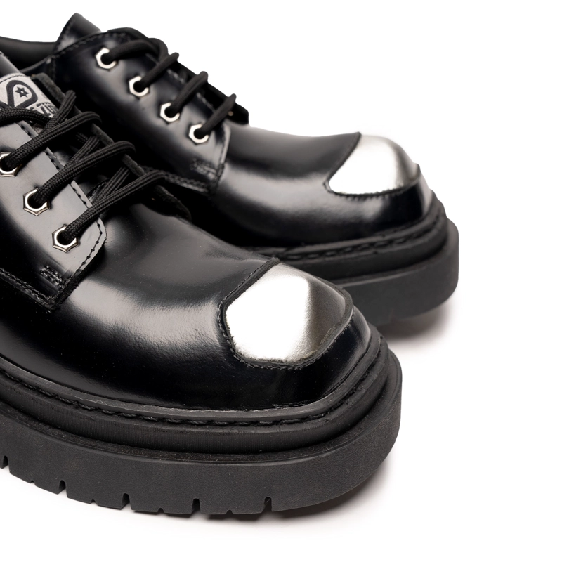 ZAPATO CUERO RINHO NEGRO ESPEJO LANDAZURI - 6