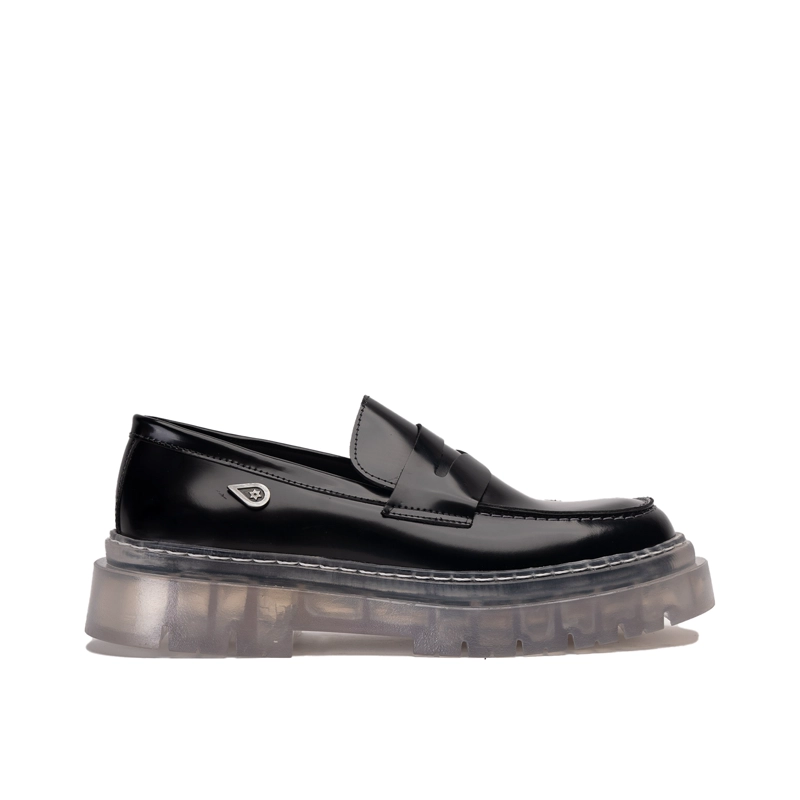 MOCASIN CUERO MARMARA NEGRO CRISTAL LANDAZURI - 1