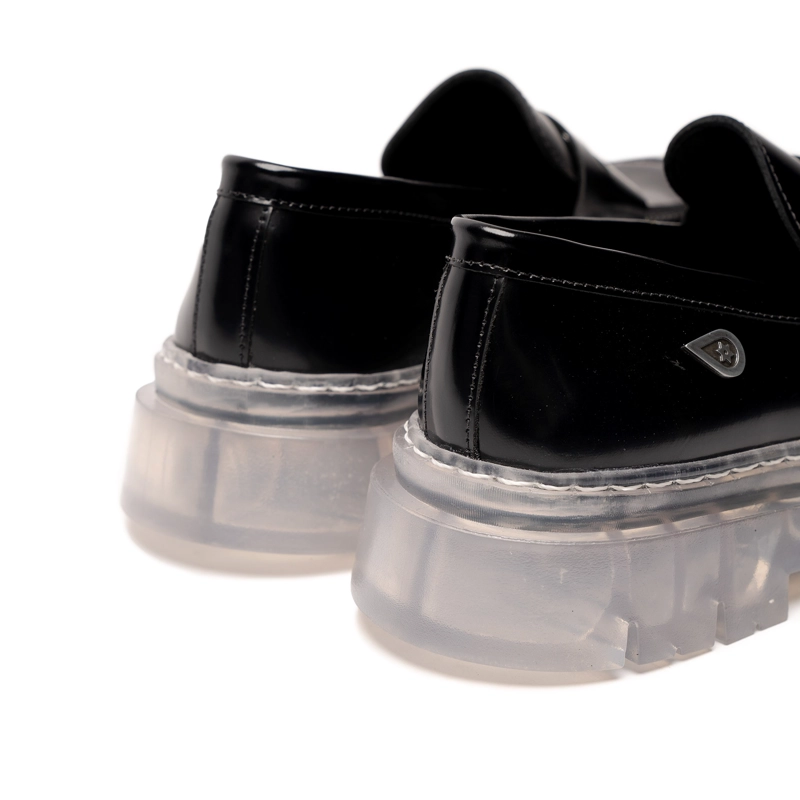 MOCASIN CUERO MARMARA NEGRO CRISTAL LANDAZURI - 5
