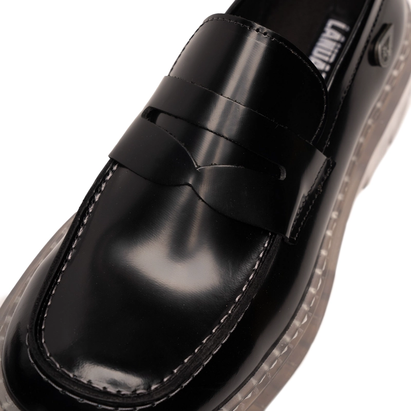 MOCASIN CUERO MARMARA NEGRO CRISTAL LANDAZURI - 7