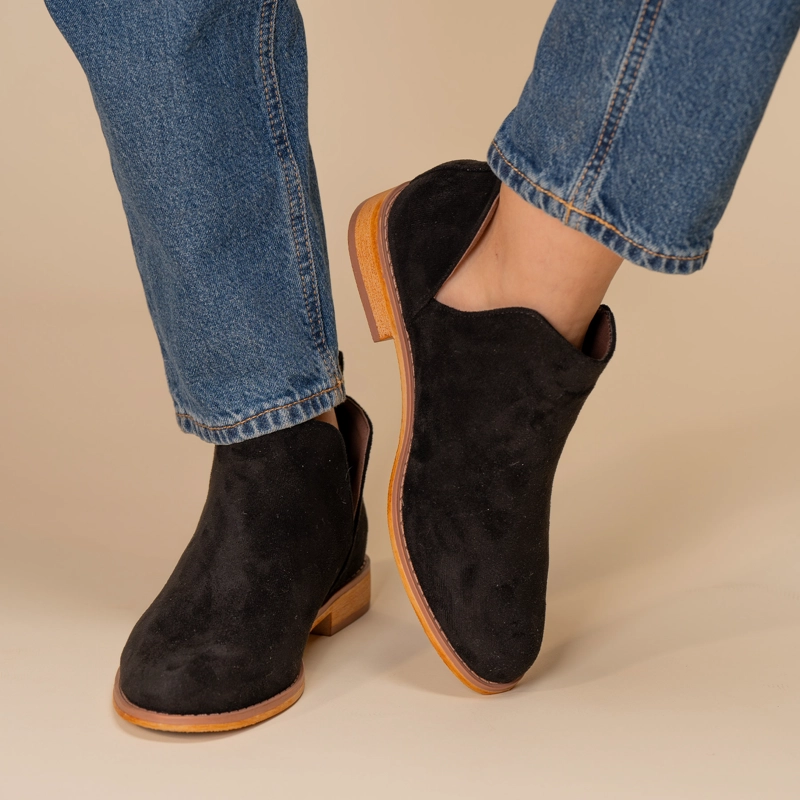 BOTIN MUJER ARADIA  NEGRO CHINITOWN - 5