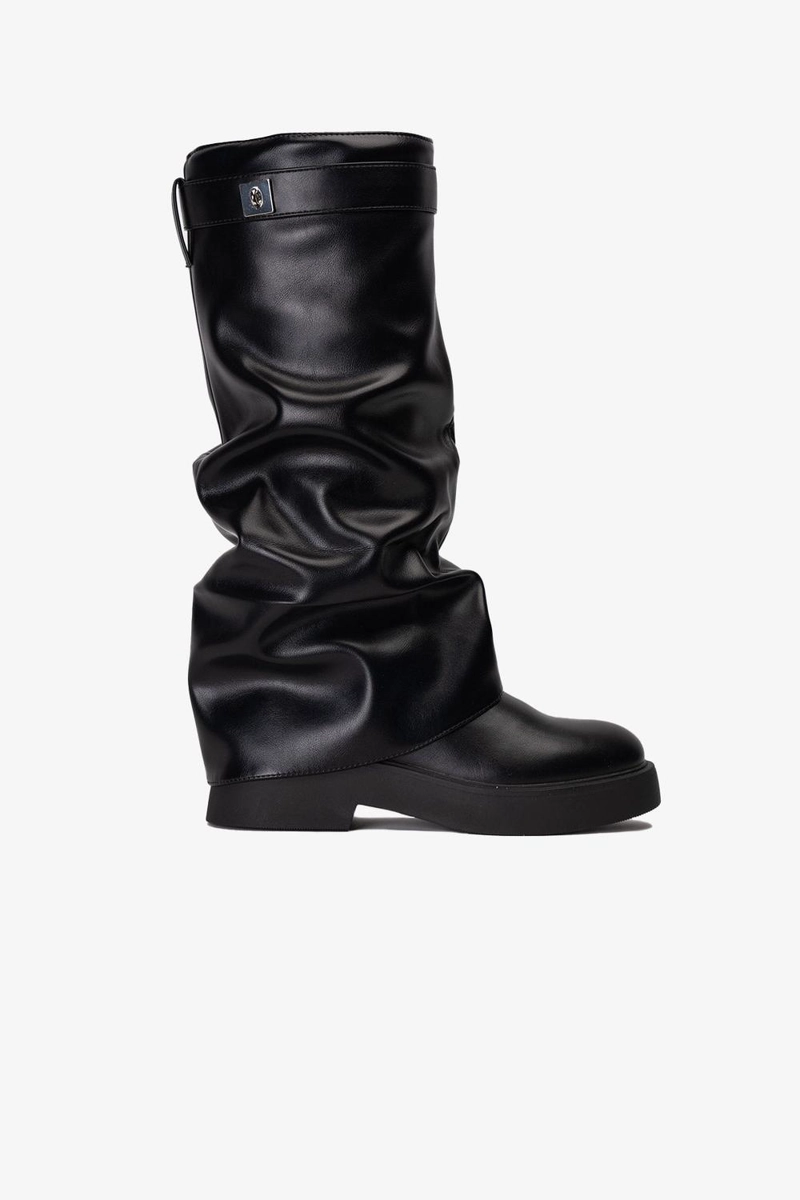 BOTA MUJER VESPERA  NEGRO CHINITOWN - 1
