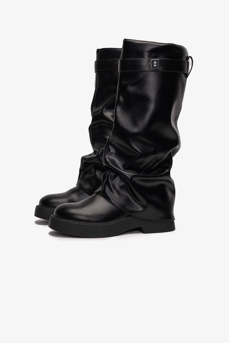 BOTA MUJER VESPERA  NEGRO CHINITOWN - 2