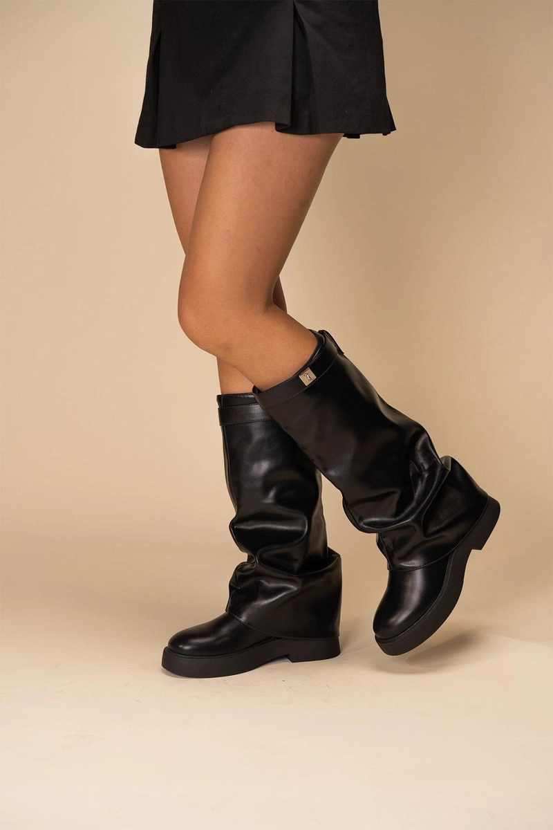 BOTA MUJER VESPERA  NEGRO CHINITOWN - 3