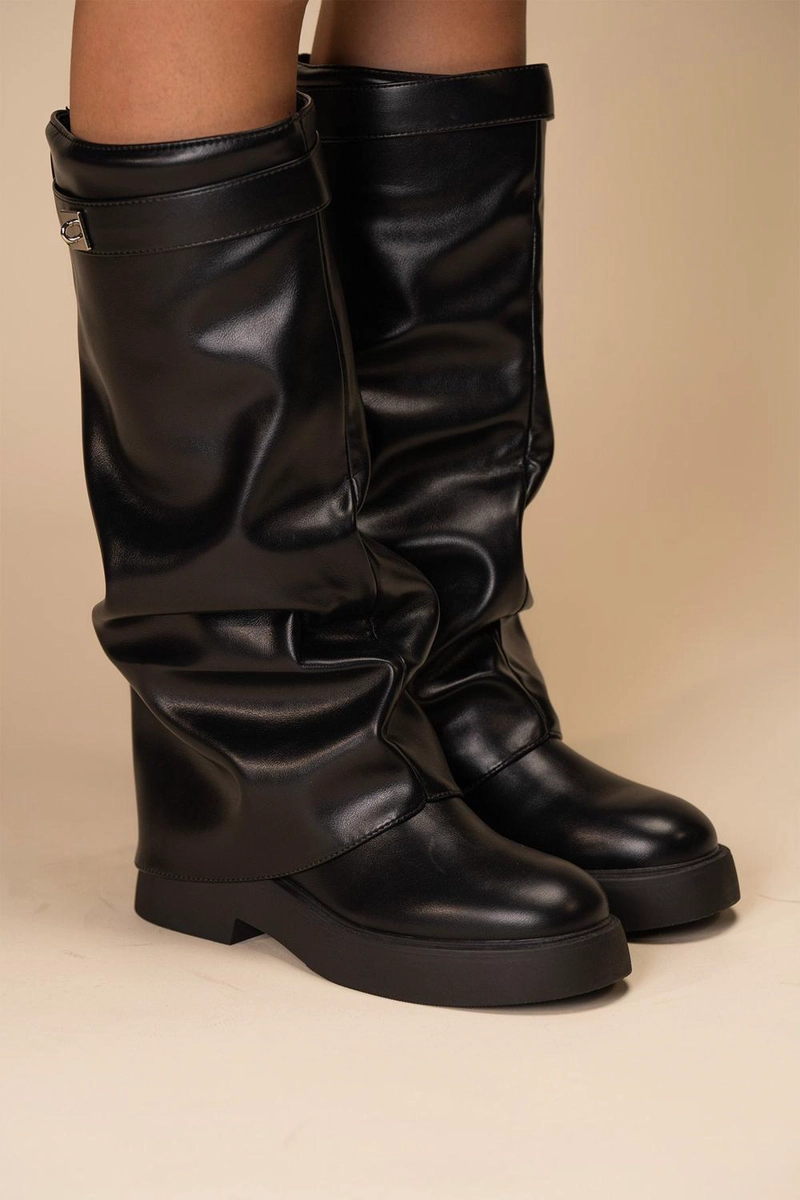 BOTA MUJER VESPERA  NEGRO CHINITOWN - 5