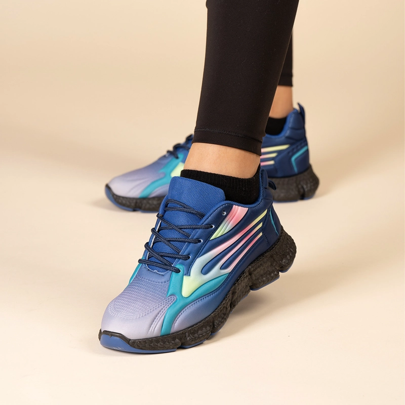 ZAPATILLA DEPORTIVA MUJER AZUL LUZ CHINITOWN - 2