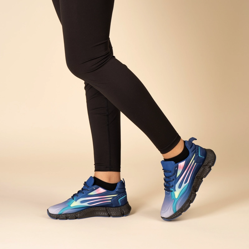 ZAPATILLA DEPORTIVA MUJER AZUL LUZ CHINITOWN - 5
