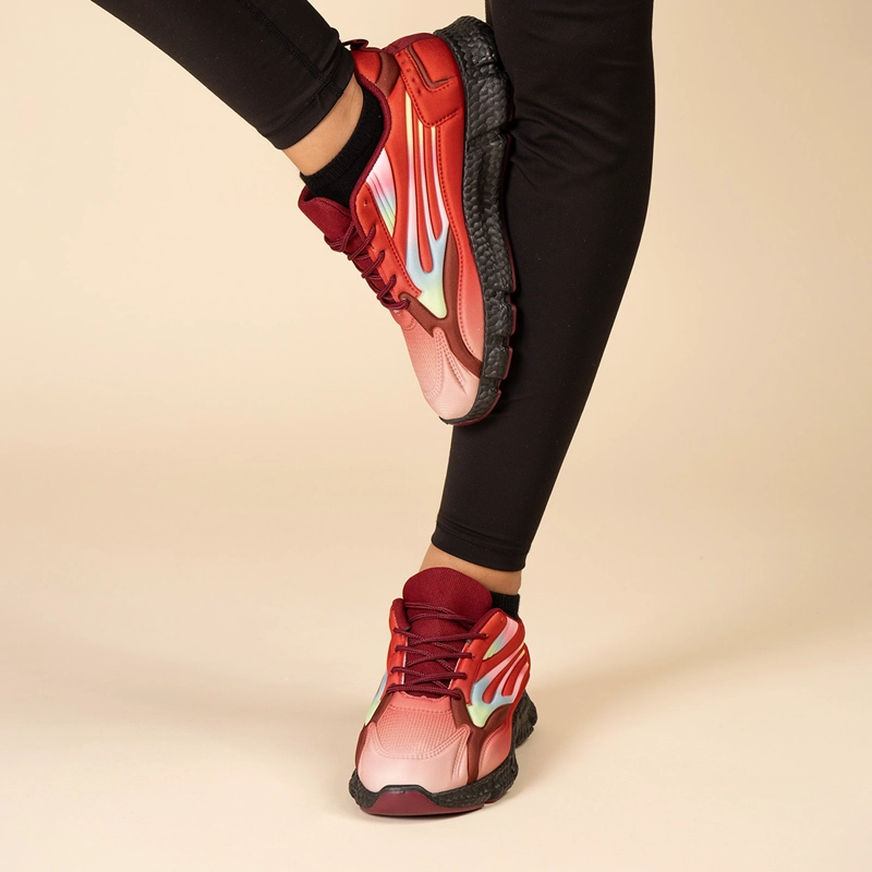 ZAPATILLA DEPORTIVA MUJER  ROJO LUZ CHINITOWN - 5