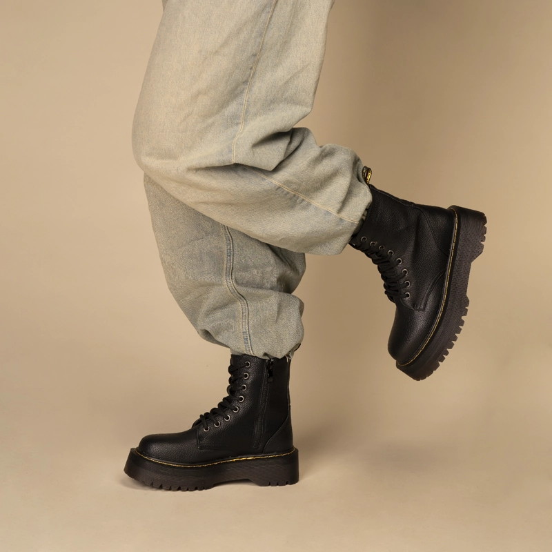 BOTIN MUJER NEVENKA  NEGRO CHINITOWN - 4