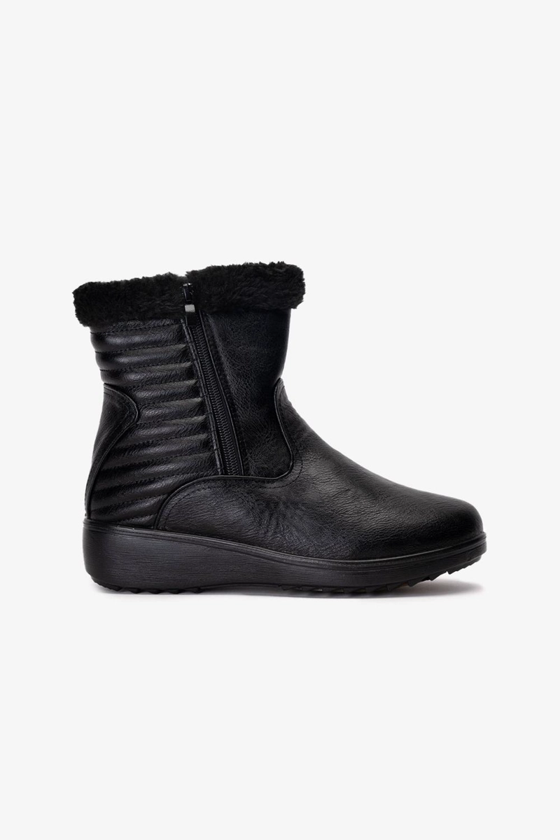 BOTIN MUJER DEBORAH  NEGRO CHINITOWN - 1