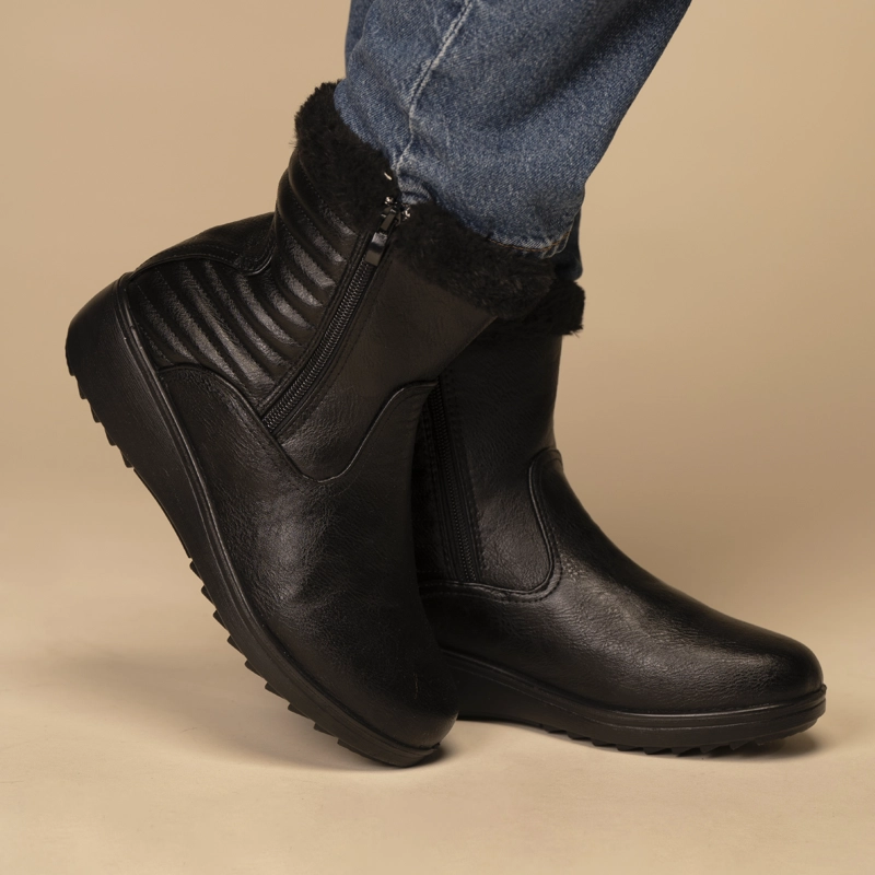 BOTIN MUJER DEBORAH  NEGRO CHINITOWN - 5