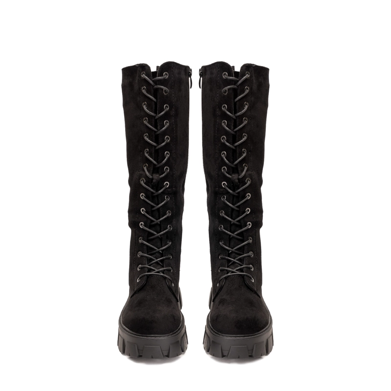 BOTA LARGA MUJER  NEGRO LAGERTHA CHINITOWN - 4