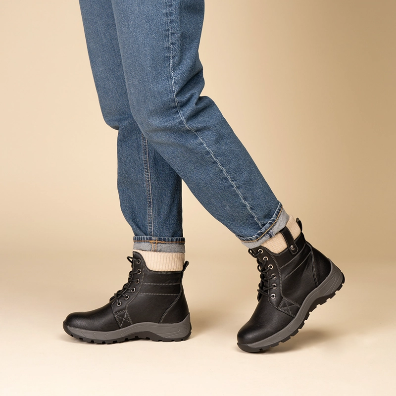 BOTIN CASUAL MUJER  NEGRO DACEY CHINITOWN - 2