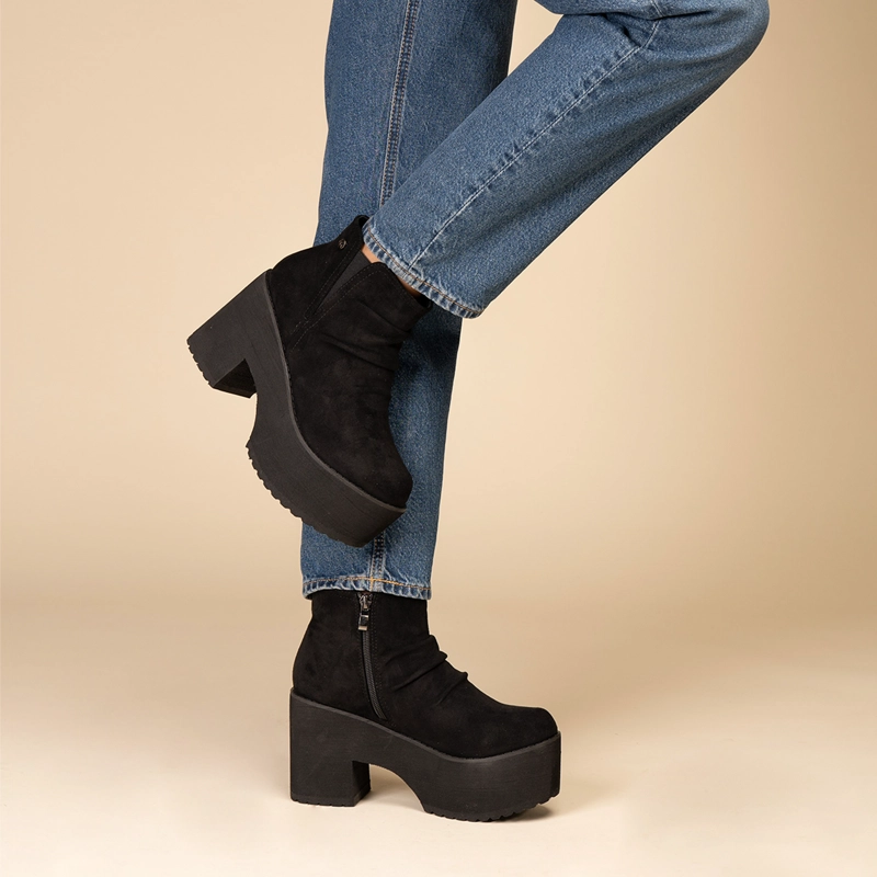 BOTIN CASUAL MUJER  NEGRO ZAHARA CHINITOWN - 2