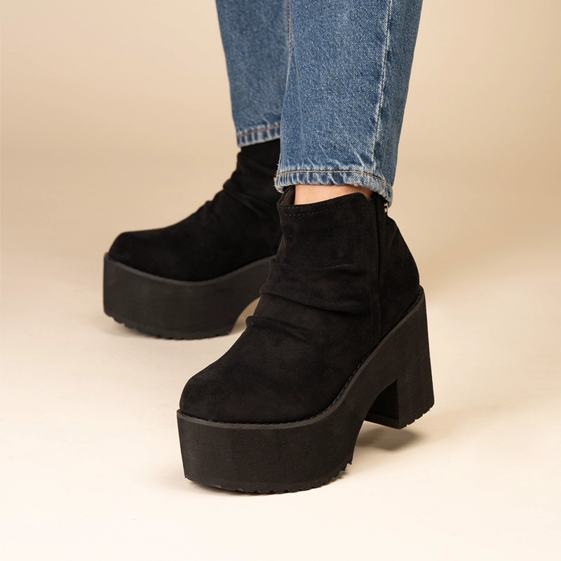 BOTIN CASUAL MUJER  NEGRO ZAHARA CHINITOWN - 5
