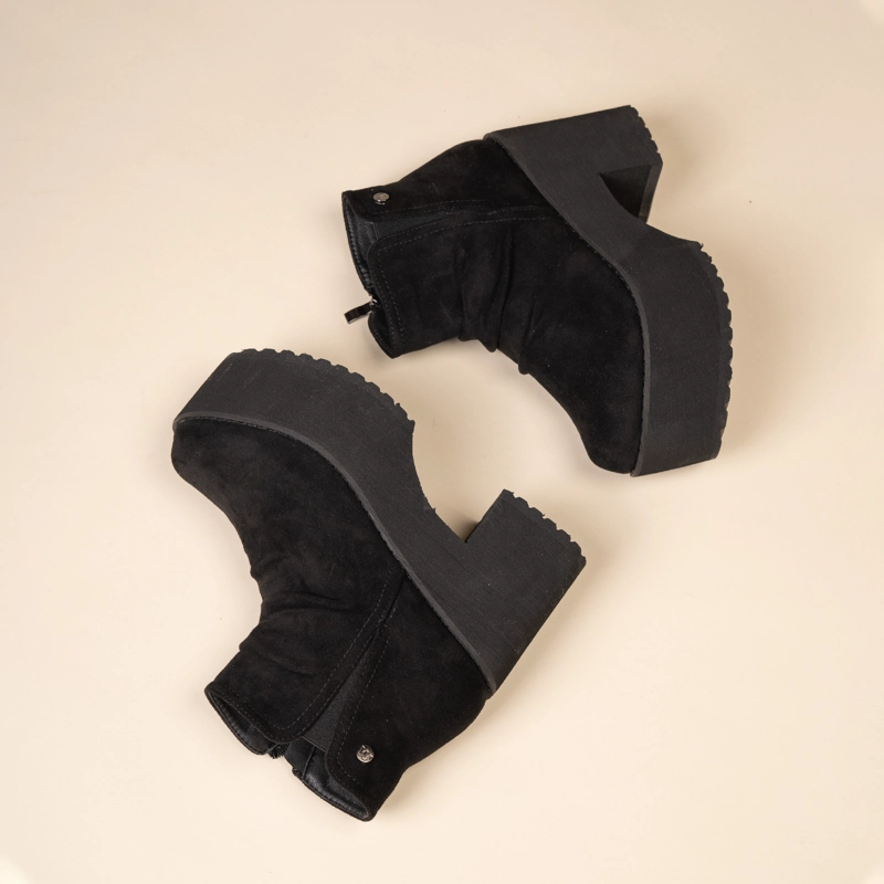 BOTIN CASUAL MUJER  NEGRO ZAHARA CHINITOWN - 6