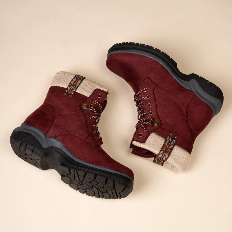 BOTIN CASUAL MUJER  ROJO DUNIXE CHINITOWN - 6