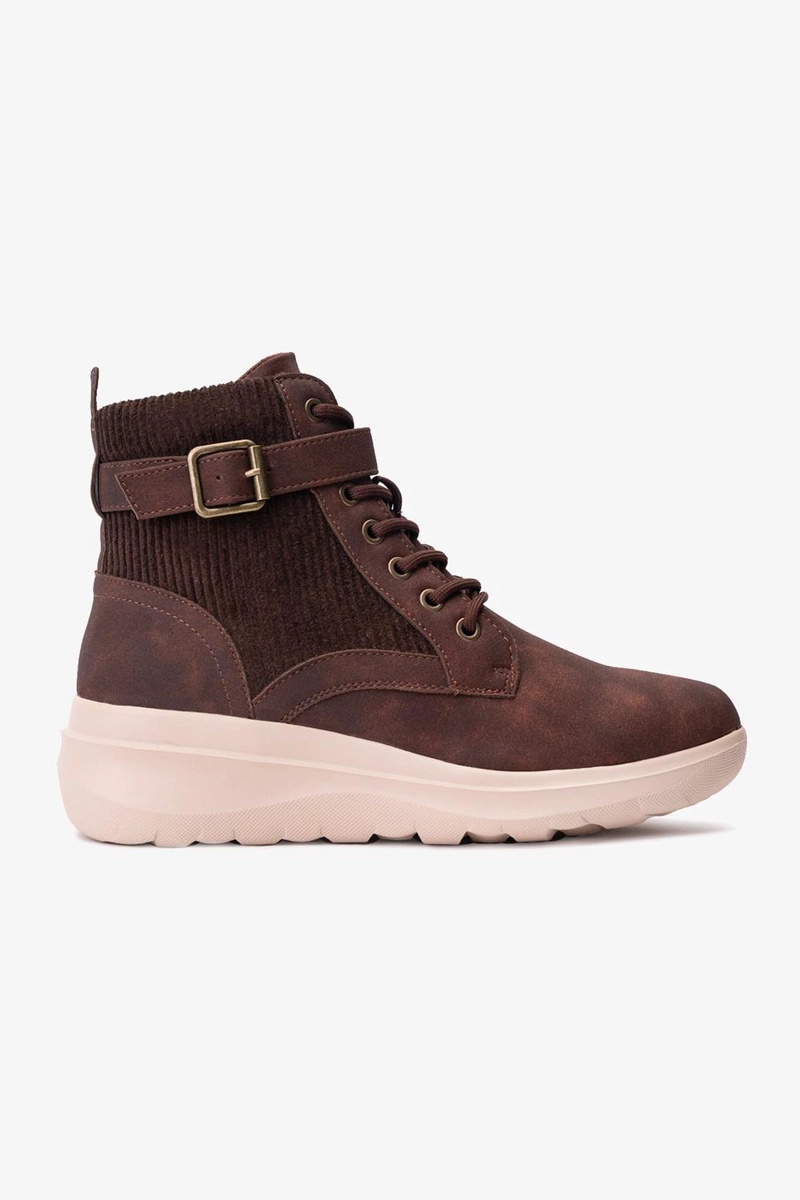 BOTIN CASUAL MUJER KARISSA CAFE  OSCURO CHINITOWN - 1