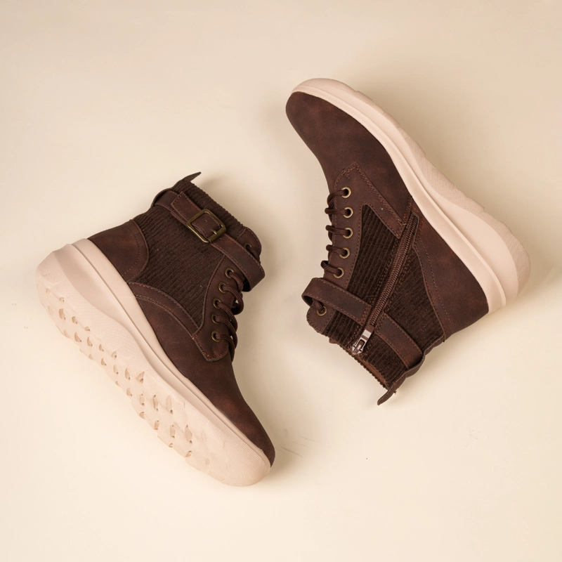 BOTIN CASUAL MUJER KARISSA CAFE  OSCURO CHINITOWN - 6