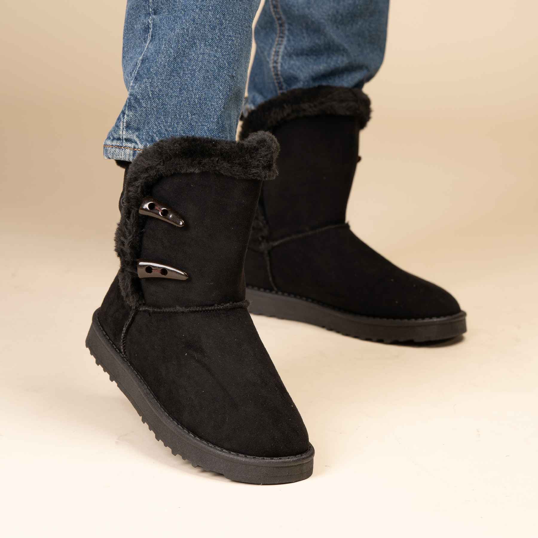 BOTA CASUAL MUJER NEGRO MAGNOLIA CHINITOWN - 5