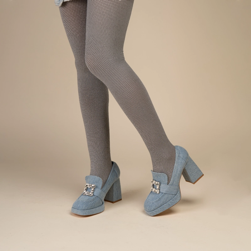 MOCASIN CASUAL MUJER MATTS AZUL CHINITOWN - 2