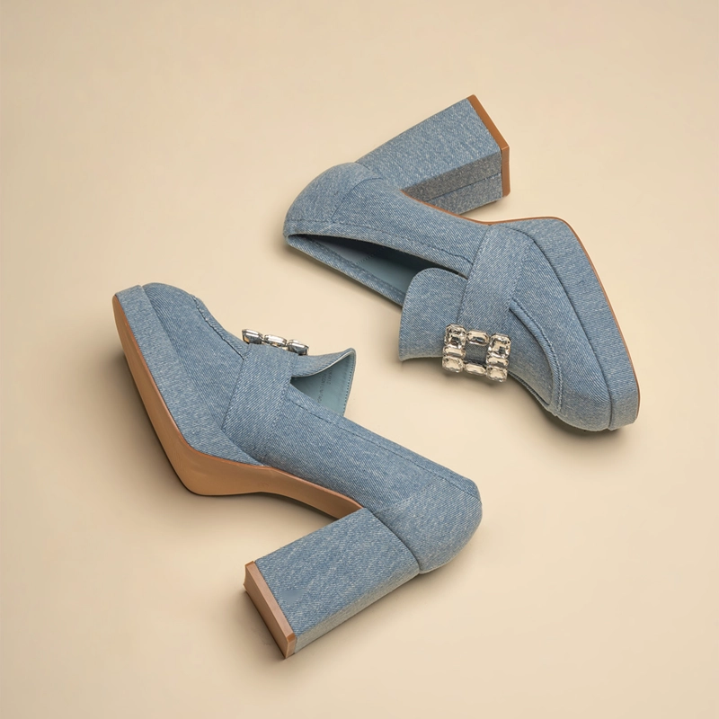 MOCASIN CASUAL MUJER MATTS AZUL CHINITOWN - 4