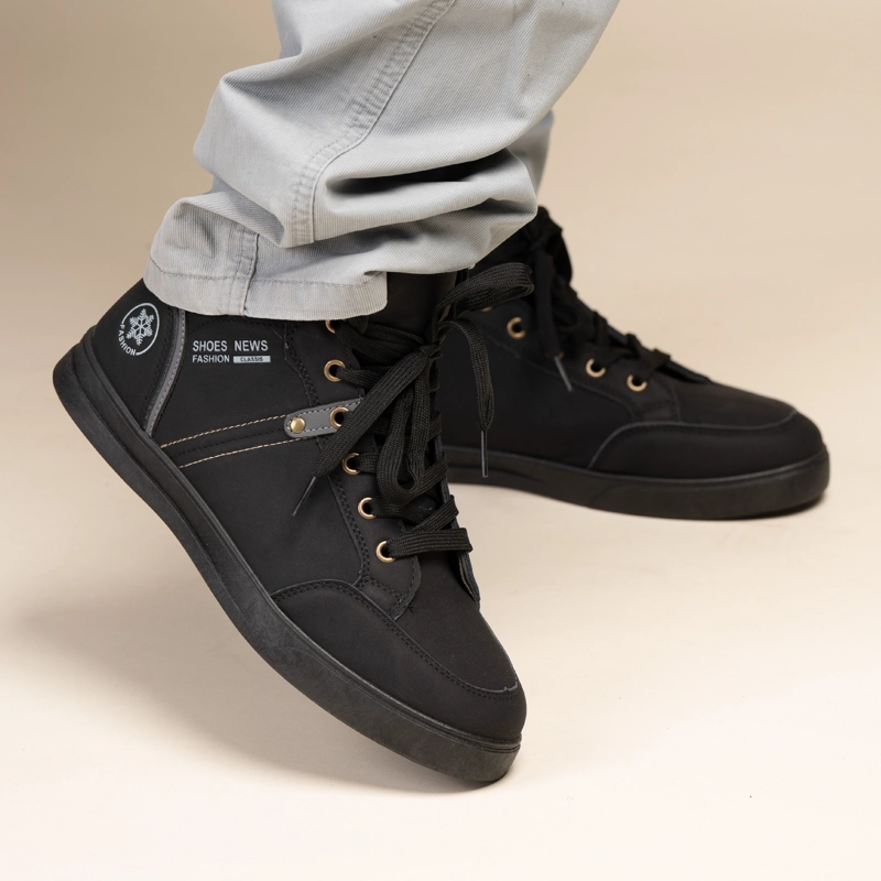 BOTIN CASUAL HOMBRE PARKER NEGRO CHINITOWN - 3