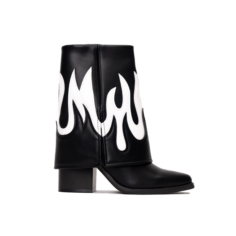 BOTA MUJER LOIRA NEGRO ZAMETA - 1