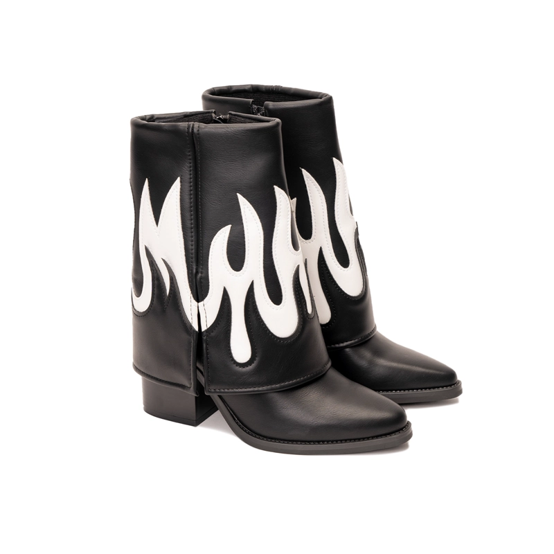 BOTA MUJER LOIRA NEGRO ZAMETA - 2