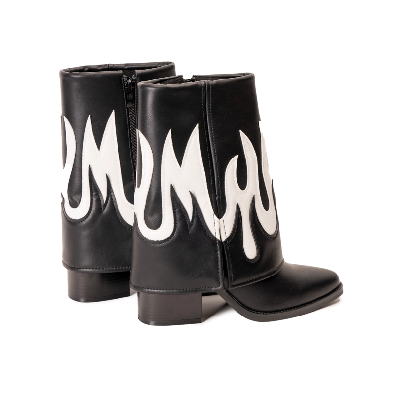BOTA MUJER LOIRA NEGRO ZAMETA - 4