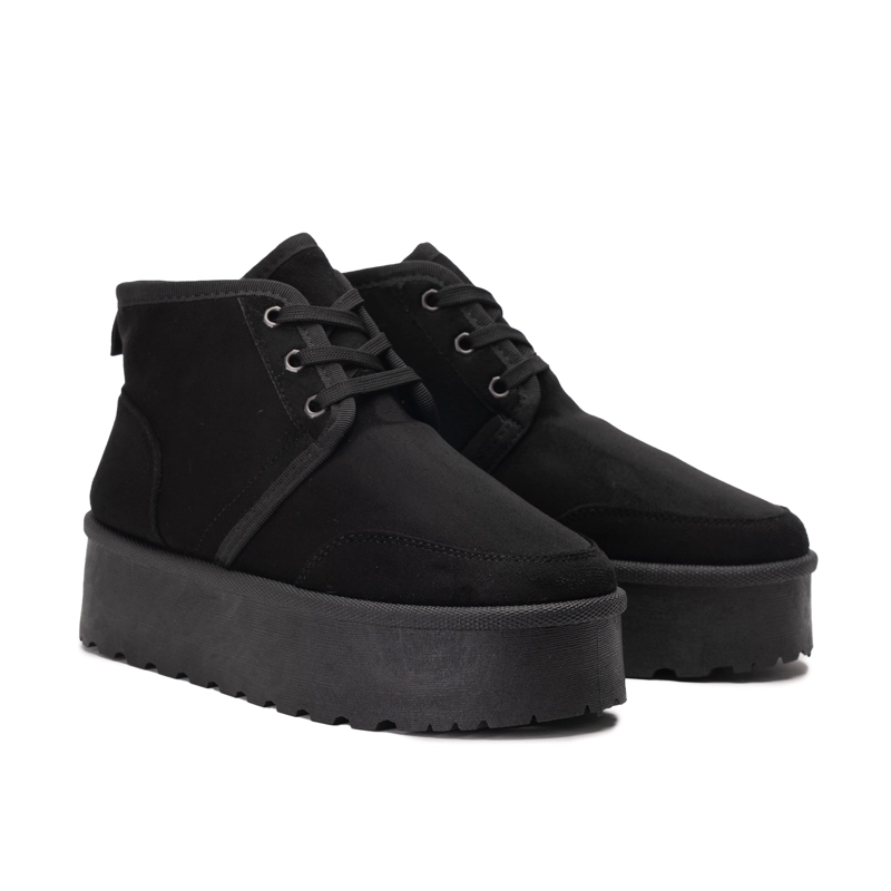 BOTIN MUJER FELPUDO SAMBA NEGRO ZAMETA - 2