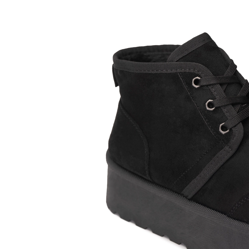 BOTIN MUJER FELPUDO SAMBA NEGRO ZAMETA - 6