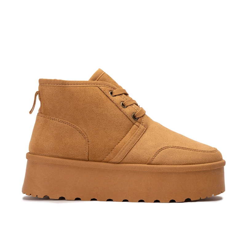 BOTIN MUJER FELPUDO SAMBA CAMEL ZAMETA - 1