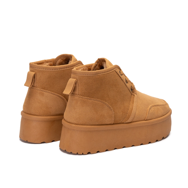 BOTIN MUJER FELPUDO SAMBA CAMEL ZAMETA - 4