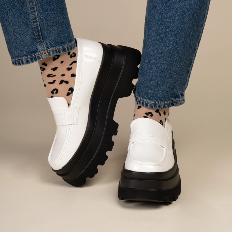MOCASIN CASUAL MUJER PHOEBE BLANCO CHINITOWN - 5