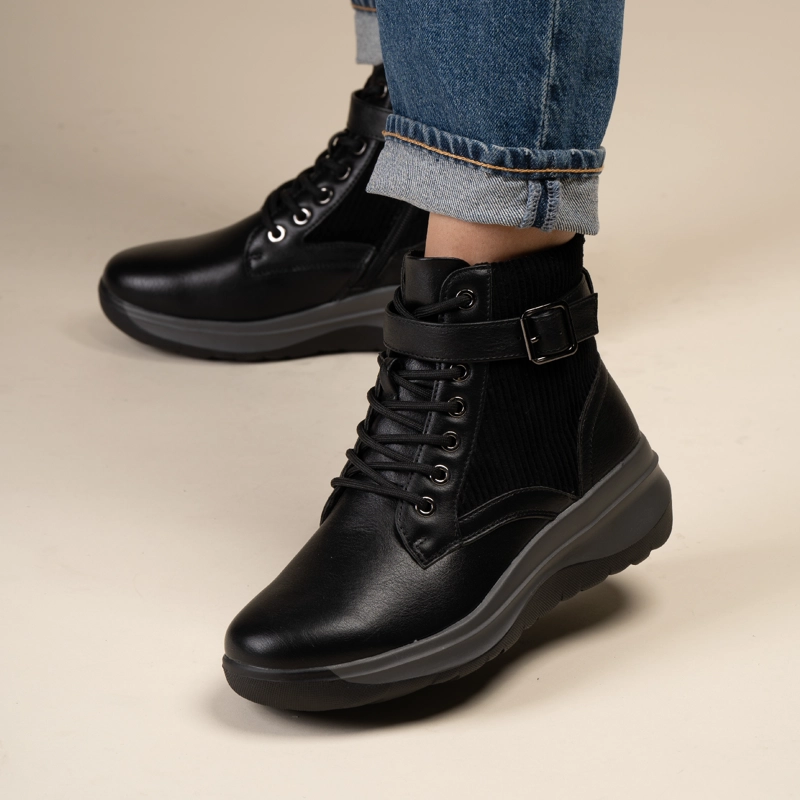 BOTIN CASUAL MUJER KARISSA NEGRO CHINITOWN - 5