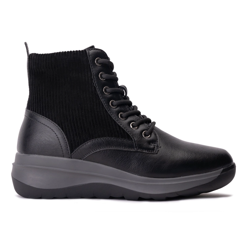 BOTIN CASUAL MUJER AURE LIE NEGRO CHINITOWN - 1