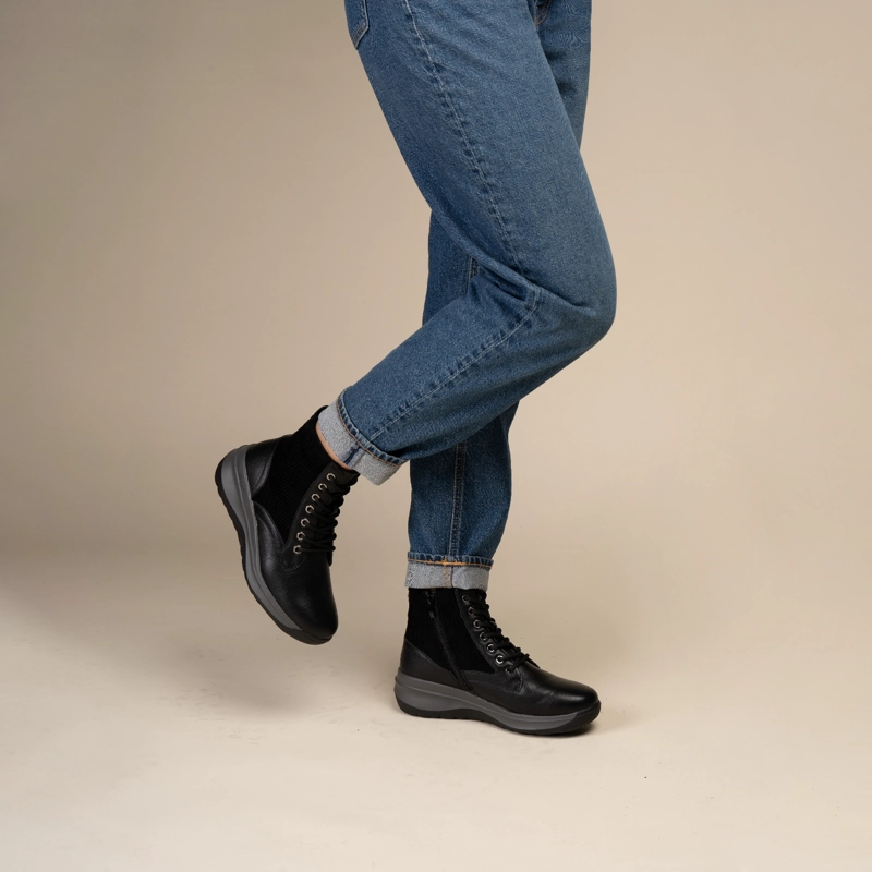 BOTIN CASUAL MUJER AURE LIE NEGRO CHINITOWN - 2