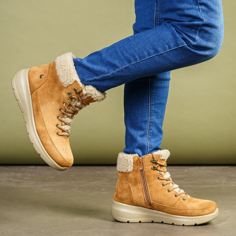 BOTIN CASUAL MUJER BLAU CAMEL CHINITOWN - 2