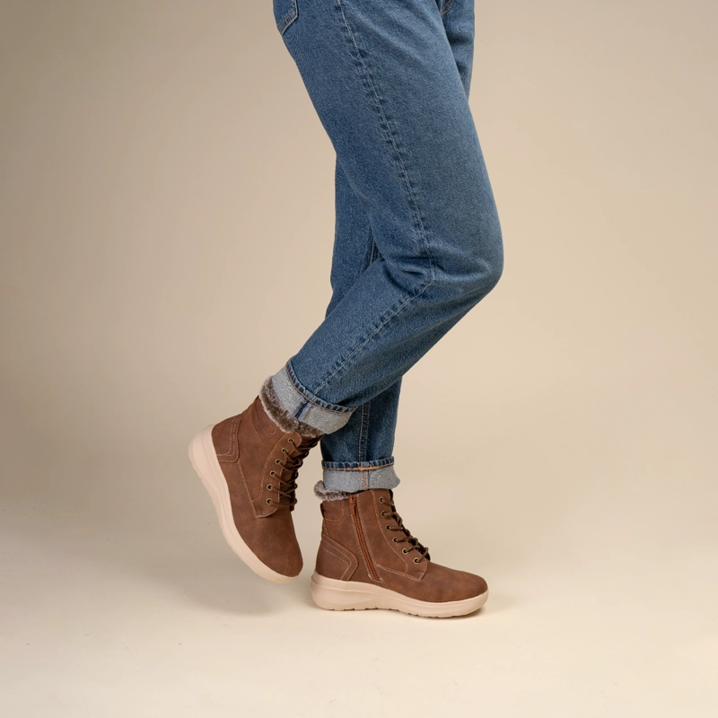 BOTIN CASUAL MUJER BIWEN CAFE OSCURO CHINITOWN - 2