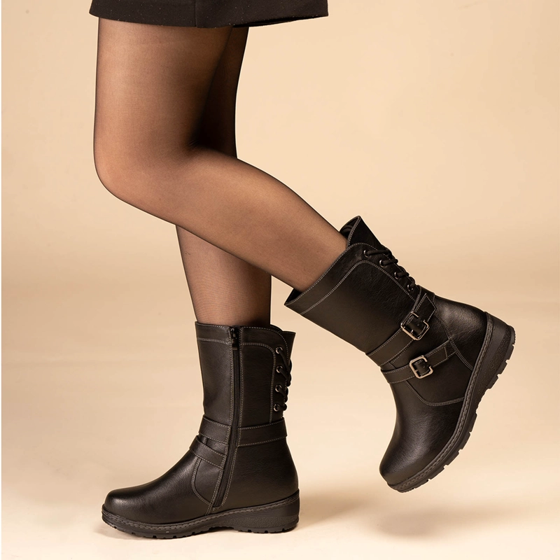 BOTIN CASUAL MUJER ZINZI NEGRO CHINITOWN - 2