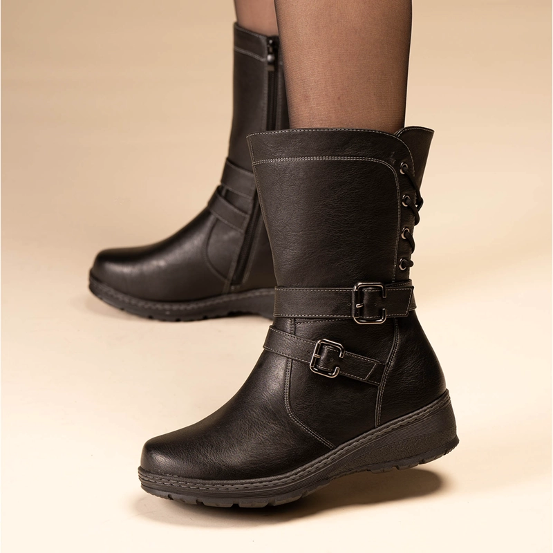 BOTIN CASUAL MUJER ZINZI NEGRO CHINITOWN - 5